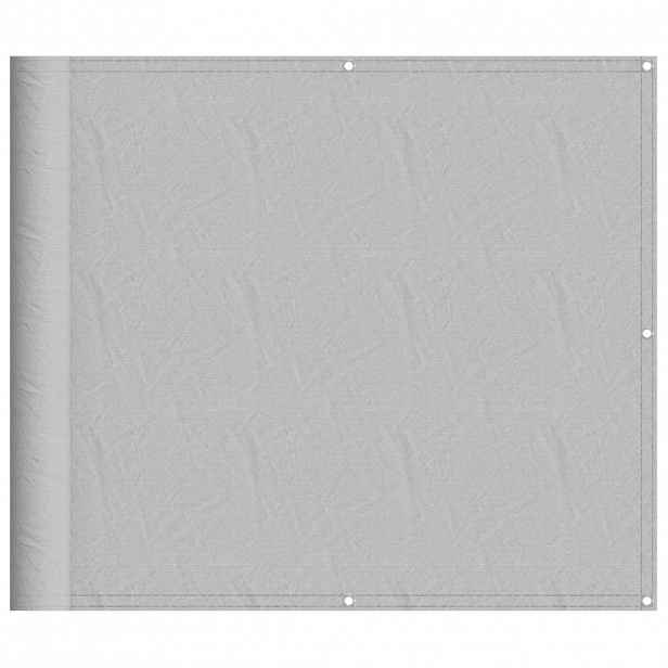 vidaXL Balkonová zástěna světle šedá 90 x 400 cm 100% polyester oxford