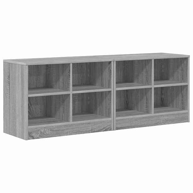 vidaXL Zásuvka pod postel s policí 2 ks Šedý Sonoma 66 x 33 x 48 cm