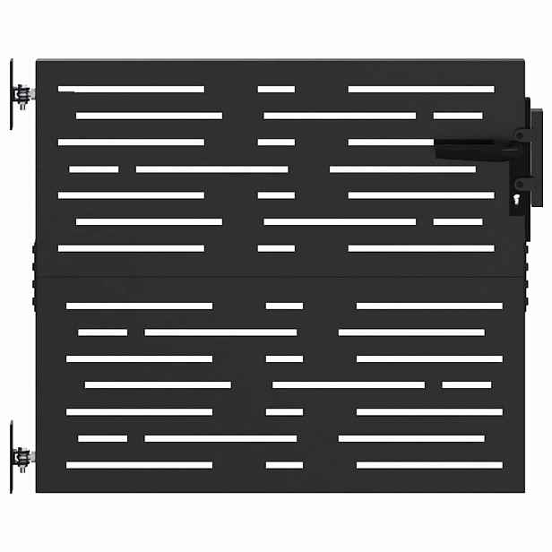 vidaXL Zahradní brána 85 x 100 cm Práškově lakovaná ocel Zamykatelné
