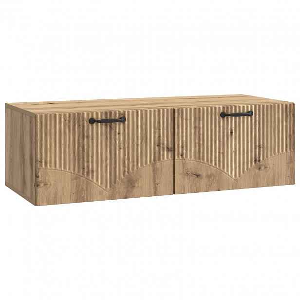 vidaXL Nástěnná TV skříň 98 x 41 x 30 cm Dub artisan Kompozitní dřevo