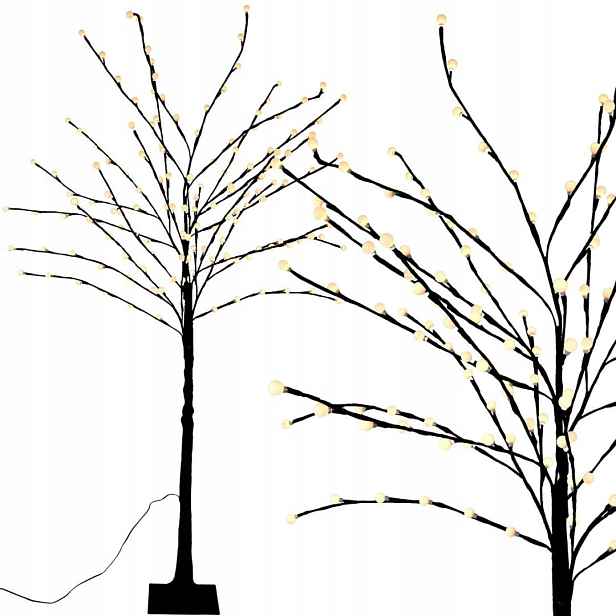 Dekorativní Stromek 144 Led 150 CM Hnědý Koopman