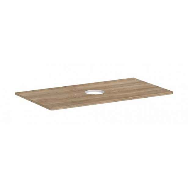 Deska pod umyvadlo Hansgrohe Xelu Q 98x1,6x55 cm přírodní dub 54114230