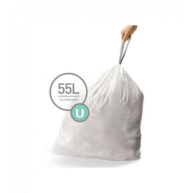 Simplehuman - Sáčky do odpadkového koše 55 l, typ U, 20 ks CW0217