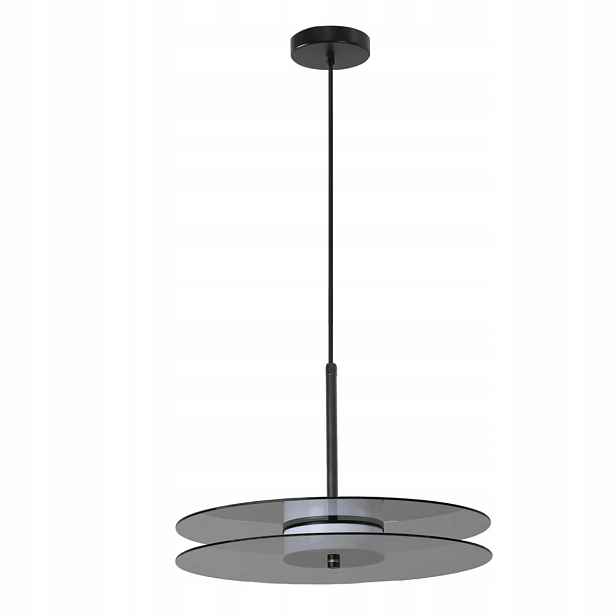 Velká závěsná lampa Casy kouřová Led Cct