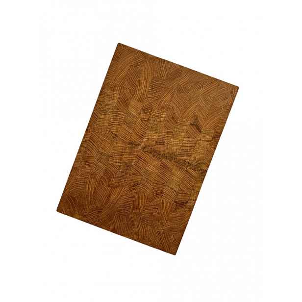 Dubová deska End Grain 34x24x4 cm – bouřková Olej Bonus