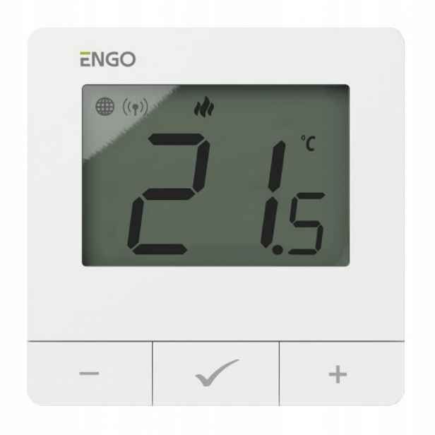Internetový Engo, Nástěnný Regulátor Teploty ZIGBEE/868MHZ, 230V Bílý