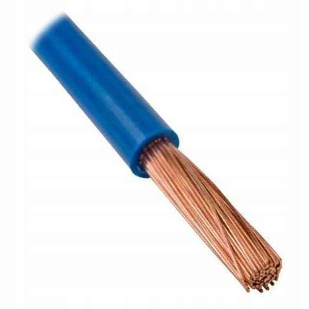 Kabel Lgy 10 modrý, jednoduché lanko Elpar (balení 100 m)
