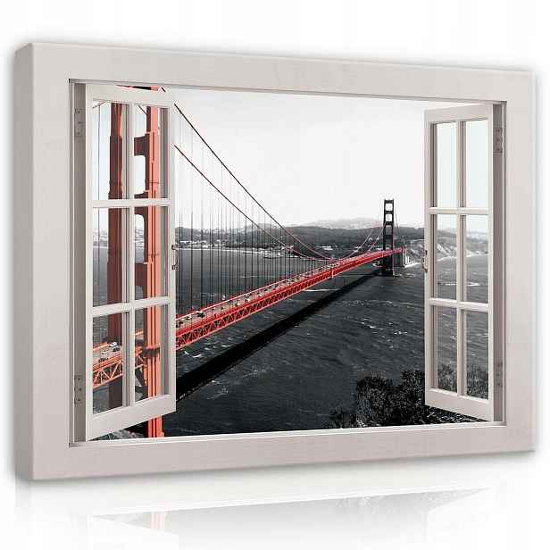 Obraz 100x75 Most Golden Gate San Francisco pohled na město architektura Usa