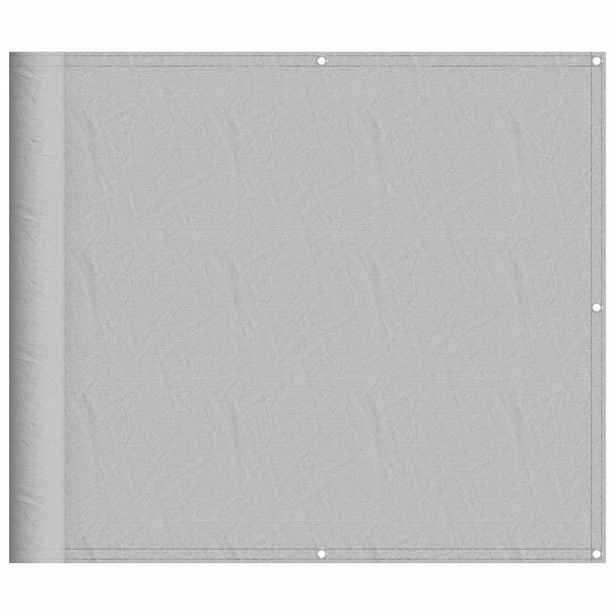 vidaXL Balkonová zástěna světle šedá 90 x 500 cm 100% polyester oxford