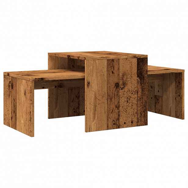vidaXL Konferenční stolek old wood 100 x 48 x 40 cm kompozitní dřevo