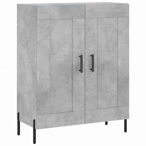 vidaXL Příborník betonově šedý 69,5 x 34 x 90 cm kompozitní dřevo