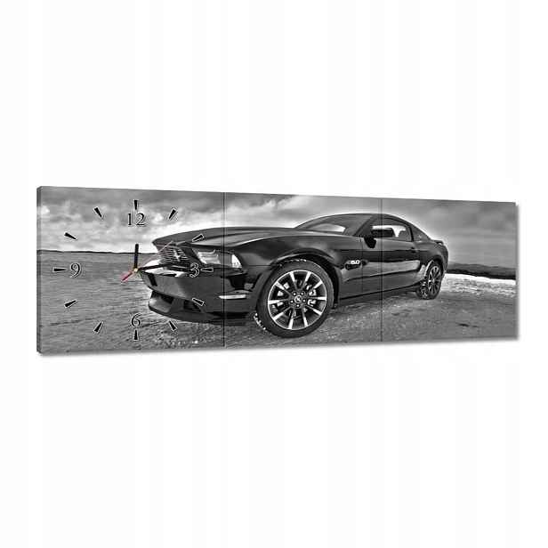 Hodiny 90x30 Ford Mustang na sněhu Auto Klasika vyrobené v Usa