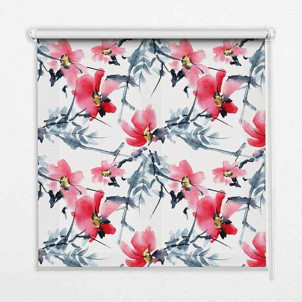 TULUP VNITŘNÍ roleta - okenní roleta - roleta - 60x140 cm - Květiny