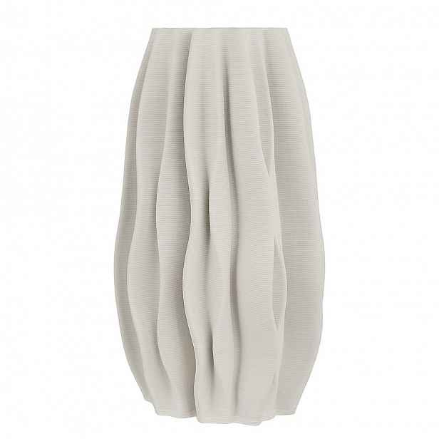 Butlers VISION Váza s 3D tiskem 30 cm - bílá