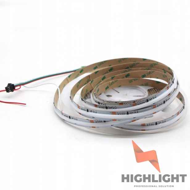 Digitální Led pásek Spi Rgb+cw Cob 840 LED/m 24V SK6812 16W/m IP65HS 5 m
