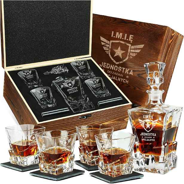 Sada Karafka Sklenice Na Whisky Dárek K Narozeninám Jednotka Vaše Jméno