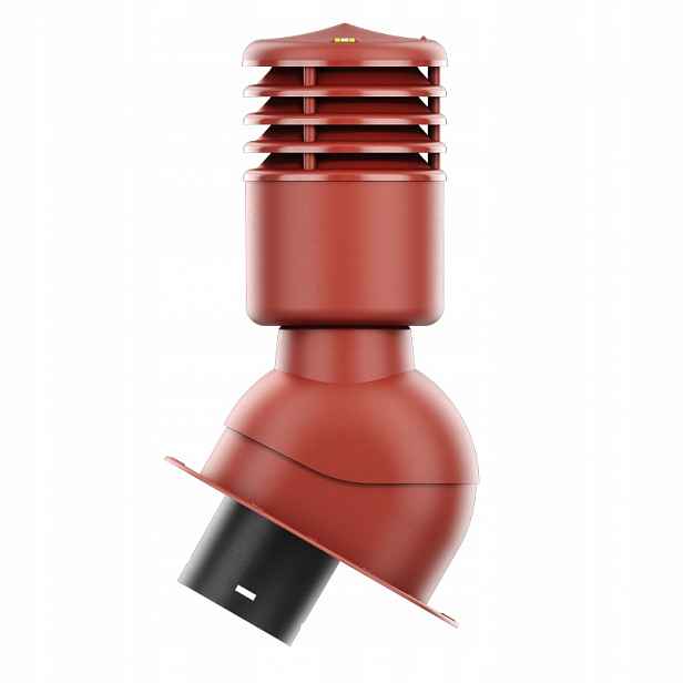 Větrací komín Smartline profil E fi 125 mm, zateplený, červený