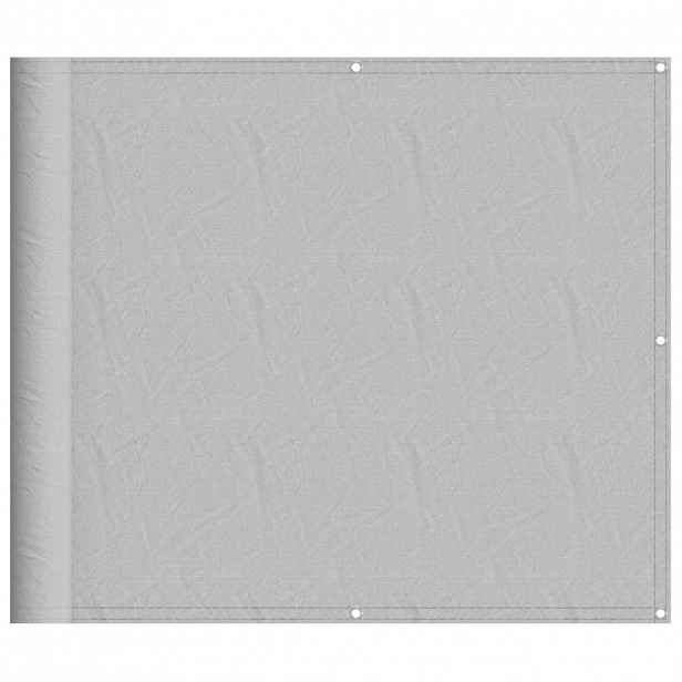 vidaXL Balkonová zástěna světle šedá 90 x 600 cm 100% polyester oxford