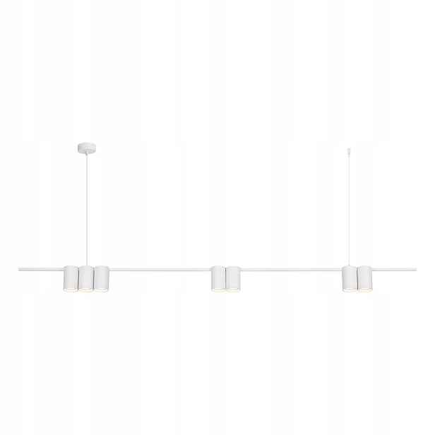 Závěsná lampa Milagro Genesis ML0371 bílá 7xGU10 150 cm nad ostrovní stůl