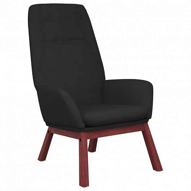 vidaXL Relaxační židle černá textil