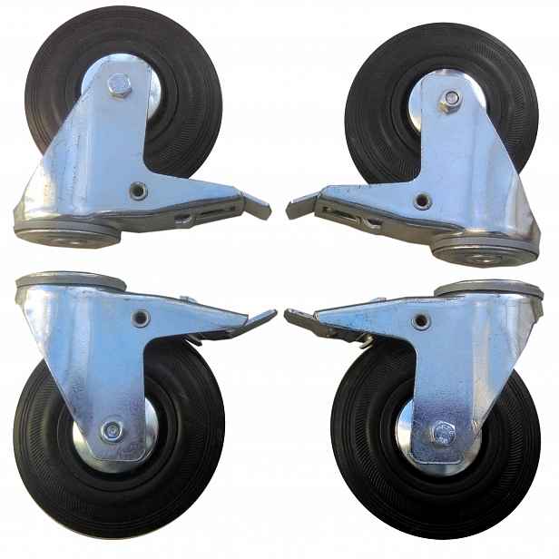 Sada kol 4 ks 125 mm ot 12 mm kolečko kola