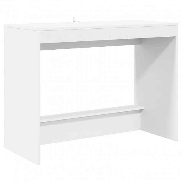 vidaXL Postelový stůl Bílá Kompozitní dřevo 100 x 45 x 75 cm