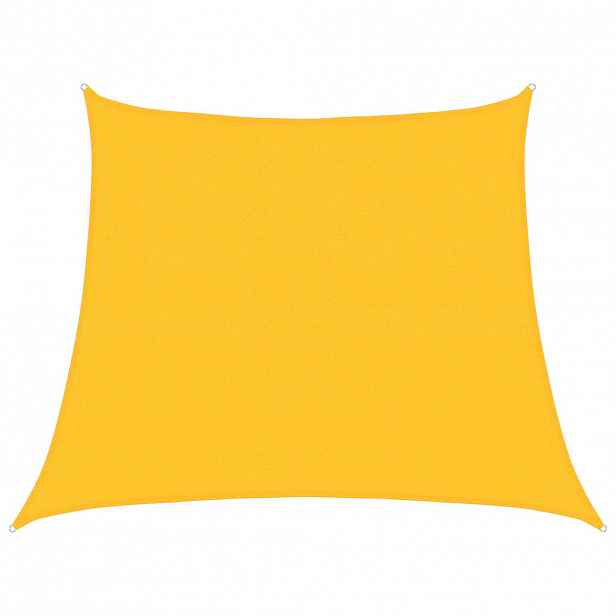 vidaXL Stínící plachta 160 g/m² žlutá 3/4 x 3 m HDPE