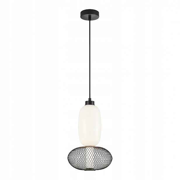 Závěsná Led lampa Milagro Arame 15W 1563lm 3000K Černá Nastavitelná Sklo Me