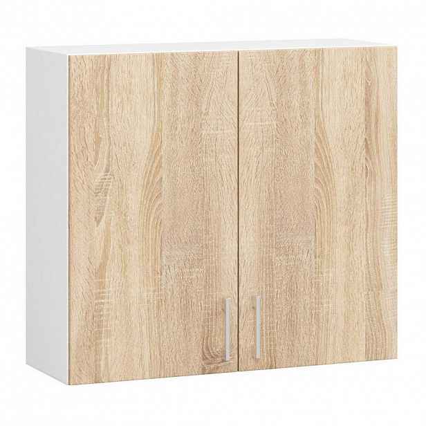 RAUMHIRSCH FURNITURE ZÁVĚSNÁ SKŘÍŇ Bílá, dub Sonoma 72/80/30,5