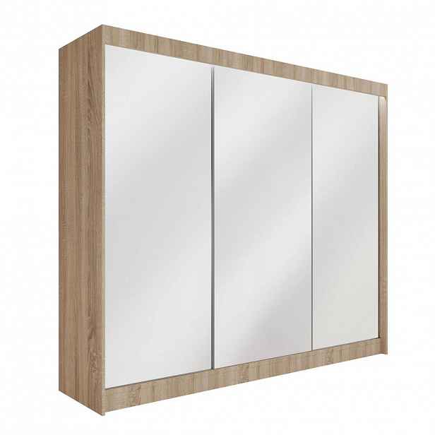 ALTDECOR ŠATNÍ SKŘÍŇ AMOHA s LED – 250 cm – Sonoma dub