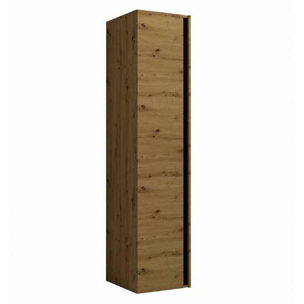 Předsíňová skříň 40 cm SELAND - dub artisan / černá