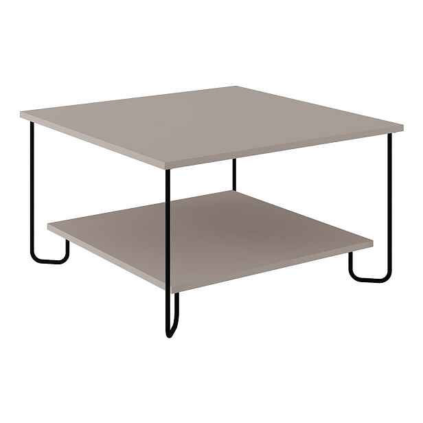 Šedý konferenční stolek 80x80 cm Tonka – Marckeric