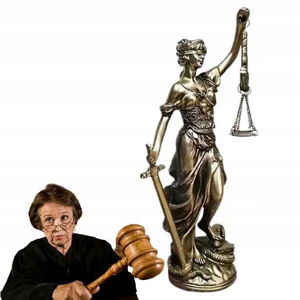 Temida figurka Bohyně Spravedlnosti Justitia 19 CM z pryskyřice jako dárek M