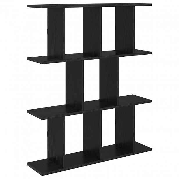 vidaXL Nástěnná polička Černý dub 80 x 20 x 96 cm Kompozitní dřevo