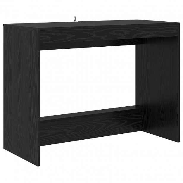 vidaXL Postelový stůl Černý dub Kompozitní dřevo 100 x 45 x 75 cm
