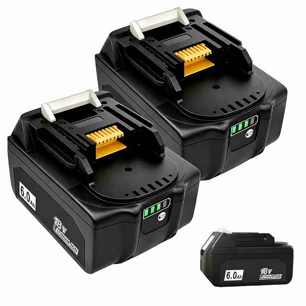 2x Akumulátor Baterie 18V 6.0Ah Li-Ion pro Makita Lxt BL1860B BL1850B Led