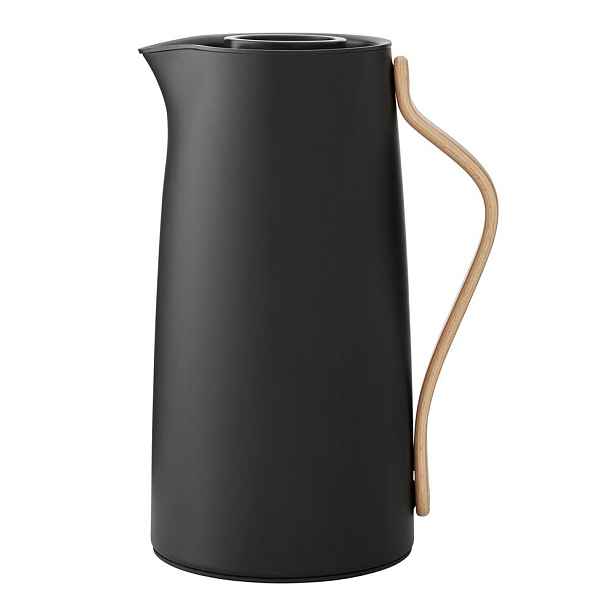 Černá termokonvice z nerezové oceli 1,2 l Emma – Stelton