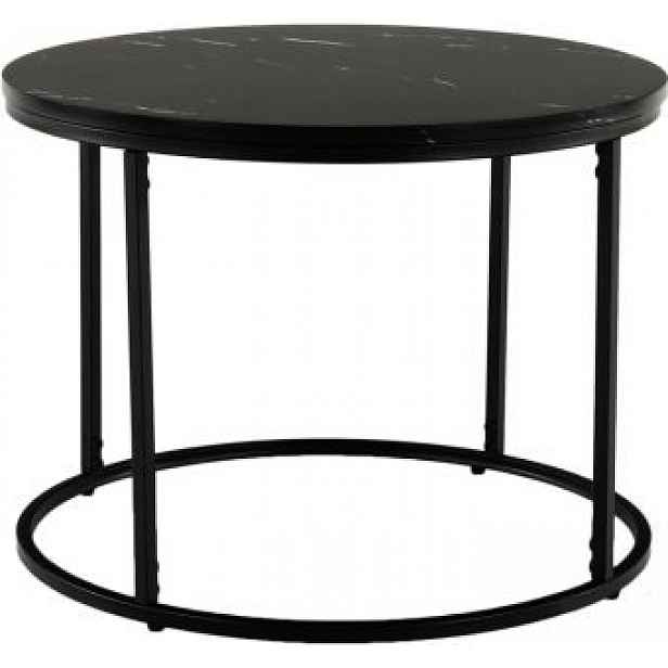 Konferenční stolek GAGIN černý mramor