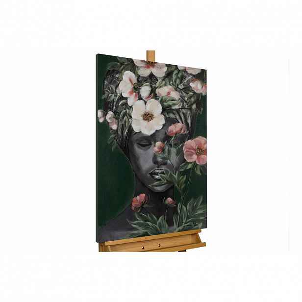 KUNSTLOFT RUČNĚ MALOVANÝ AKRYLOVÝ OBRAZ ČERNÝ/BÉŽOVÝ, 60/90 CM