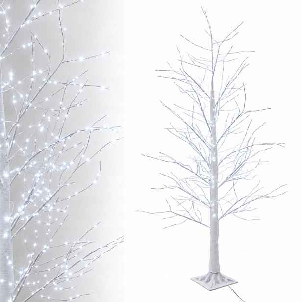 Led Stromek 180 CM Bílý 800 Led Studené Světlo Vánoční Dekorace Rosa