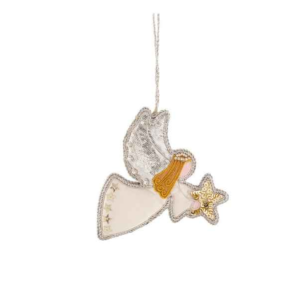 Textilní vánoční ozdoba 1,5 cm Angel – Sass & Belle