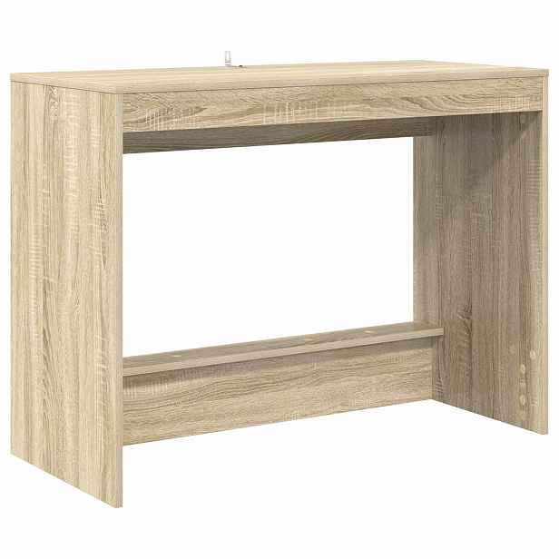 vidaXL Postelový stůl Dub sonoma Kompozitní dřevo 100 x 45 x 75 cm