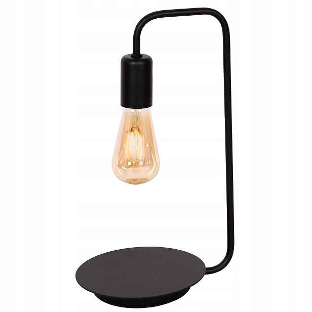 Industriální minimalistická černá stolní lampa do ložnice 40 cm Luminex