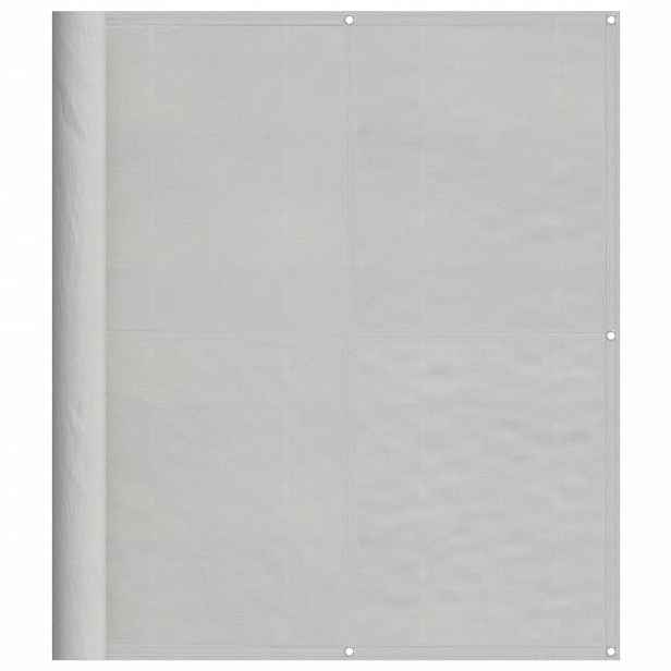 vidaXL Balkonová zástěna světle šedá 120x600 cm 100% polyester oxford