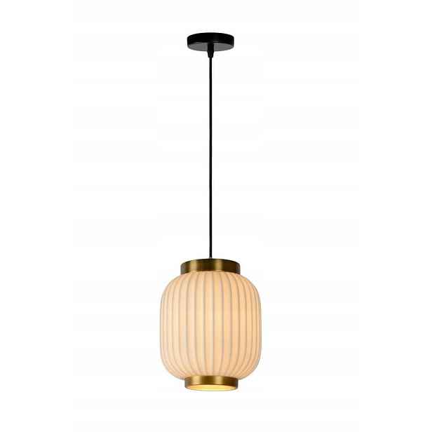 Závěsná lampa porcelánový lustr Lucide, bílá
