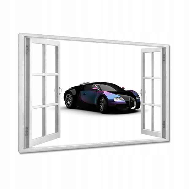 Obrazy 120x80 Duhové Bugatti Veyron