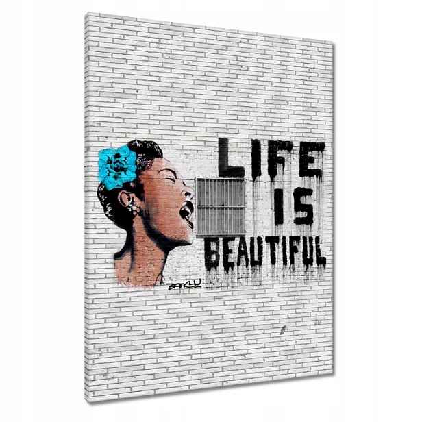 Obrazy 60x80 Banksy Life jsou krásné