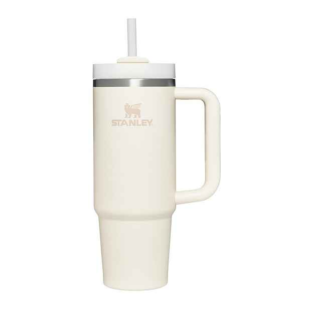 Krémová termoska s brčkem z nerezové oceli 890 ml Quencher H2.O FlowState™ Tumbler Cream 2.0 – Stanley