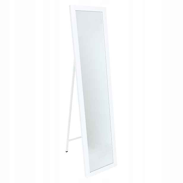 Velké Zrcadlo Stojící Plast 35,6 X 155,6 CM Bílé