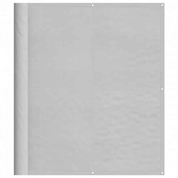 vidaXL Balkonová zástěna světle šedá 120x700 cm 100% polyester oxford
